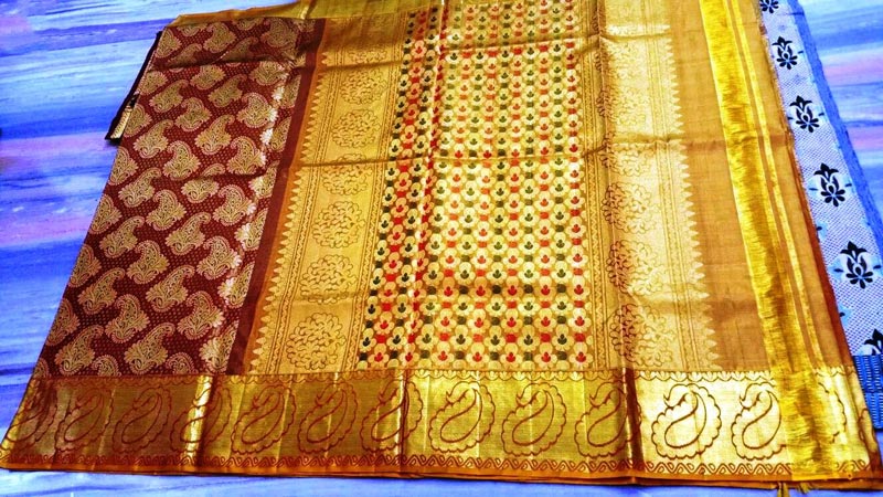 Thirubuvanam Silk Saree | Handwoven Pure Silk | Pure Zari | PV ABI 47230 –  Panjavarnam