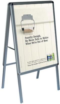 Double Side Aluminum Poster Stand, Advetising Poster Stand