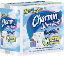 Charmin Ultra Soft, Mega Rolls, Count Packs