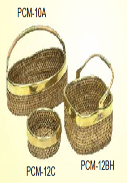 Oval, Round, Square Baskets with Handles