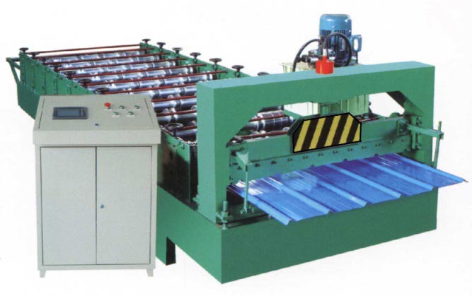 Color Coated Roofing Sheet Roll Forming Machine