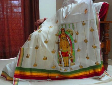 ParivastR Hand Embroidered Saree