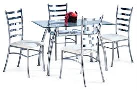 Stainless Steel Dining Table Set
