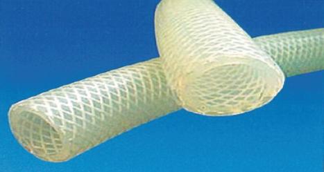 Silicone Rubber Transperent Braded Hose.