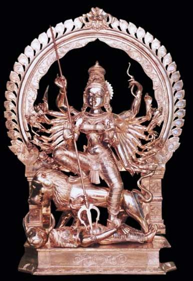 Brass Khali Statue