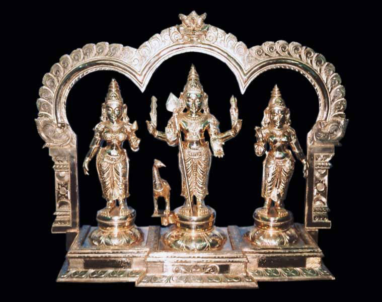 Valli Murugan Deivanai Brass Statue