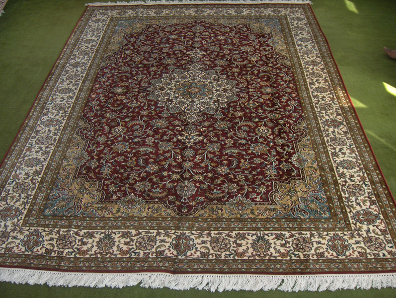 Kashmir Hand Knotted Silk Carpet