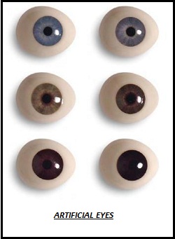 Artificial Eyes, Color : BLACK, BROWN, BLU, GREEN
