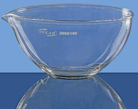 Glass Evaporating Dish with Spout, Feature : Durable, Lightweight, Optimum quality