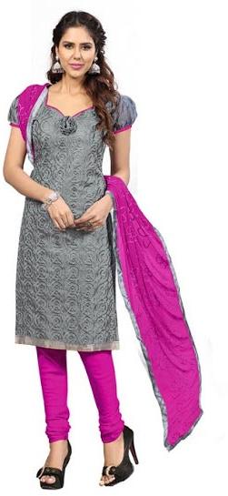 Silk Dress Material, Size : Top Size: 2, Bottom Size: 2, Dupatta Size: 2.25