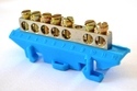 Electrical Brass Neutral Link with Blue Base