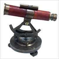 Antique Nautical Alidade Red Leather