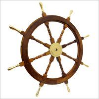 Boat Nautical ShipWheel Steering Brass Handle