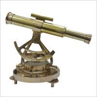 Brass Nautical Alidade With Compass