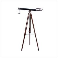 Nautical Telescope Black Lether With Stand