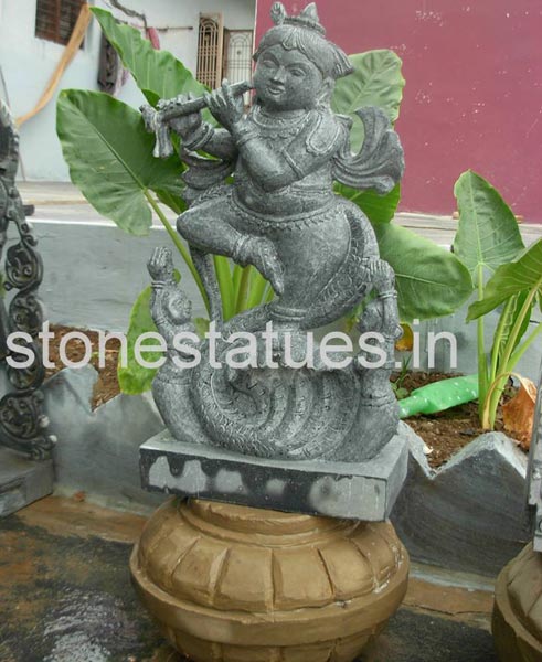 Stone Krishna Statue