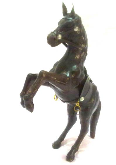 Leather Stuffed Jumping Horse