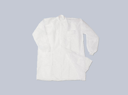 Nonwoven lab coat