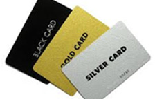 Gold Silver Platinum Card, Size : 86mm x 54 mm