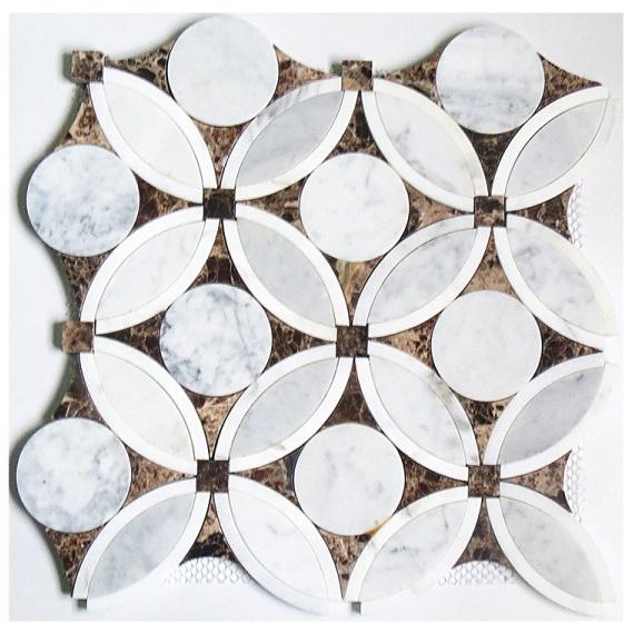 Marble Mosaic Flower Waterjet