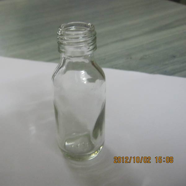 White Glass Bottles