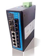 Industrial DIN-Rail Managed Ethernet Switch (4TP+4F+4G)