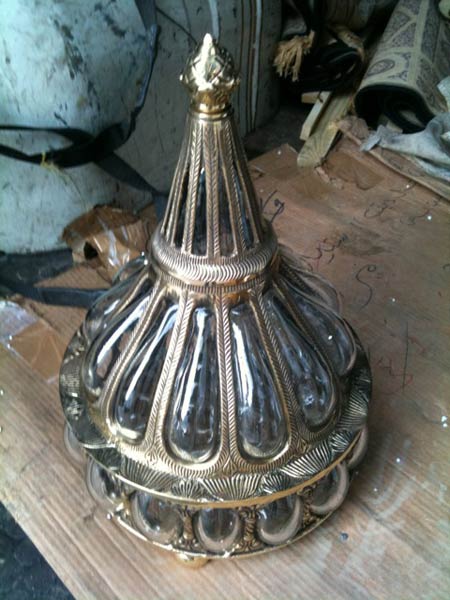 Brass Glass Jar