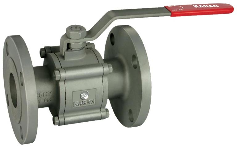High Pressure 3 PC Flanged Ball Valve, for Gas Fitting, Oil Fitting, Water Fitting, Feature : Water Resistant