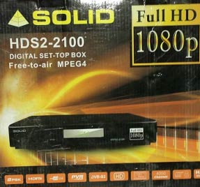 Solid-9210 Hd Dvb -s2 Mpeg-4 Full Hd Pvr Satellite Decoder