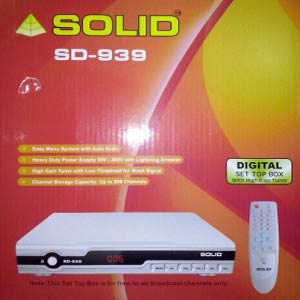 Solid Sd 939 Dvb S Mpeg 2 Free to Air Set Top Box