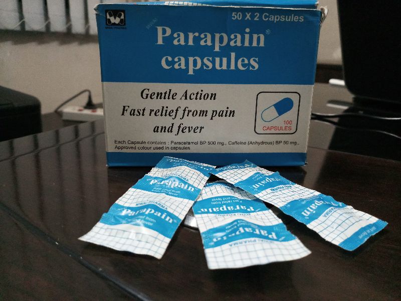 Parapain Capsules (Paracetamol 500 mg + Caffeine 50 mg)