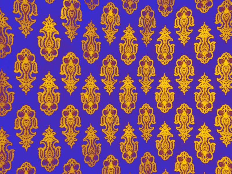 Blue Printed Fabric