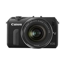 Canon Eos M 18.0 Mp Digital Camera - Mirrorless System - Sleek Black - Ef-m 18-55mm is Stm Lens