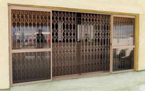 Rectangular Polished Metal collapsible gates, for College, Parking Area, School, Style : Antique