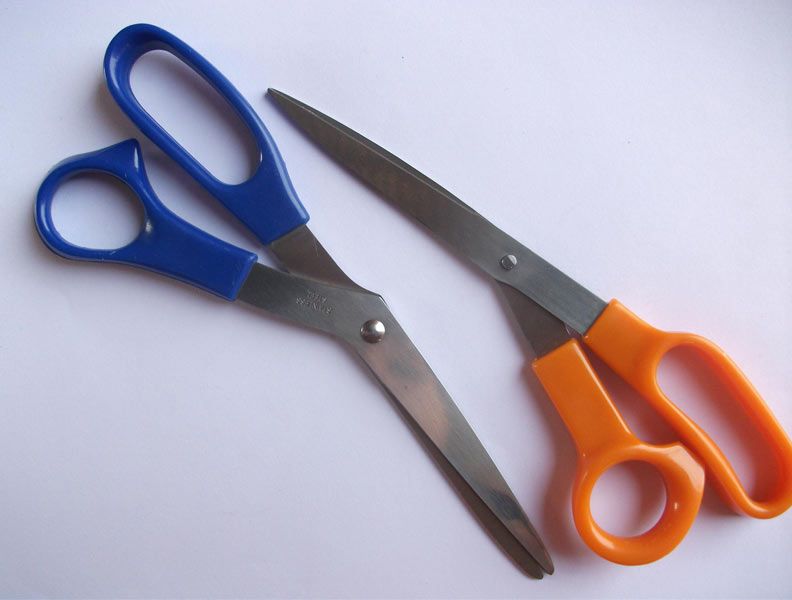 Orange Handel Scissors