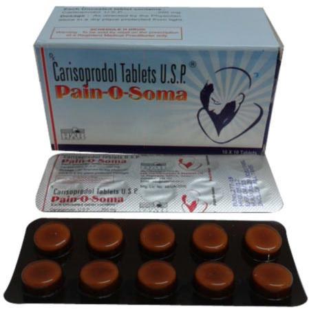 Pain-O-Soma Tablets, Packaging Size : 1x10