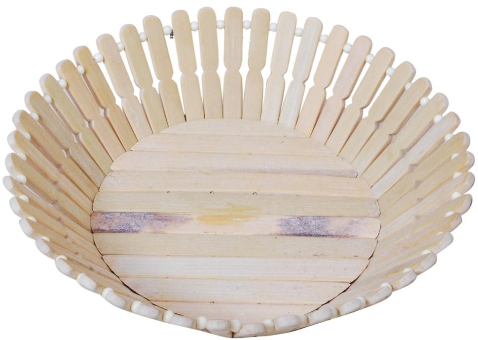 Bamboo Made Round Shaped Basket
