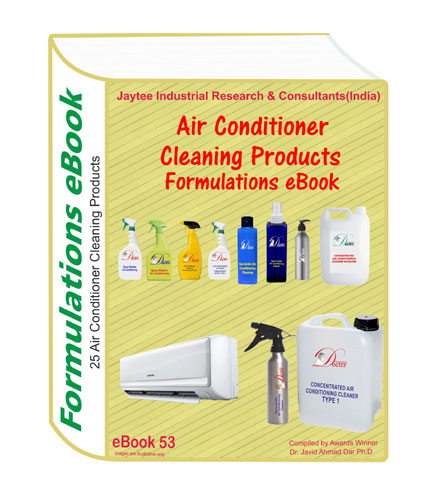 Air conditioner cleaning products formulations eBook53 with 25 formula