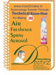 Air Freshener Spray Aerosol Formulation (EReport)