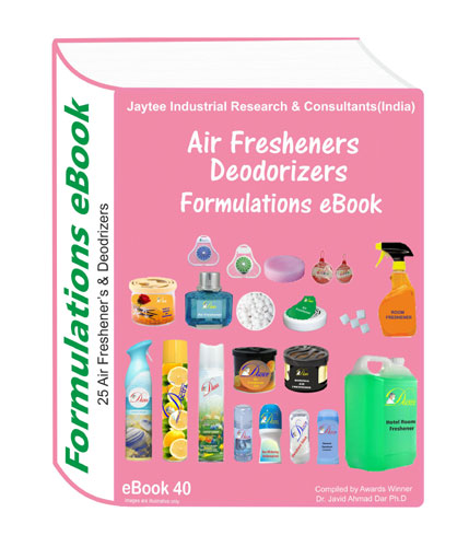 Air fresheners formulations eBook40 with 25 formulations