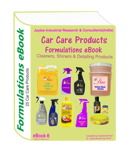 Automobile car care formulations eBook(25 formulations pack)