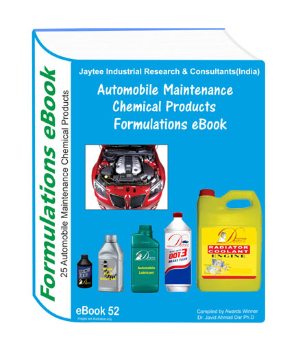 Automobile maintenance chemicals formulations eBook52 with formulation