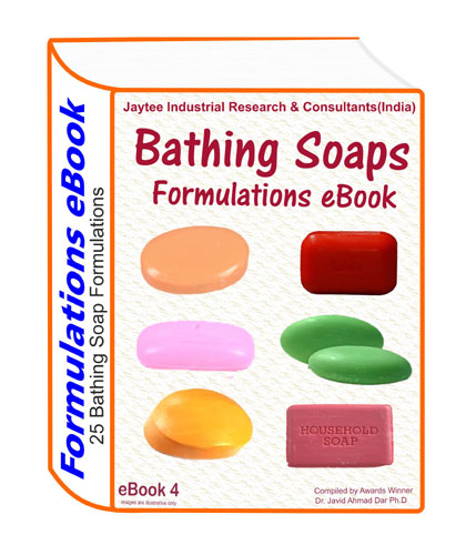 Bathing soaps making formulation ebook (ebook4 has 25 formulations)