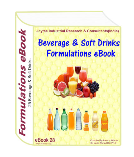 Beverages and soft drinks formulations eBook(book has 25 formulations)
