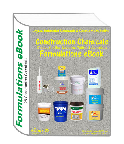 Construction chemicals formulations eBook(25 formulation ebook22)
