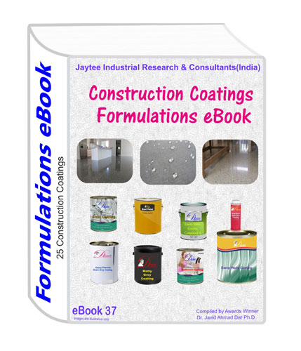 Construction coatings formulations eBook37 has 25 formulations