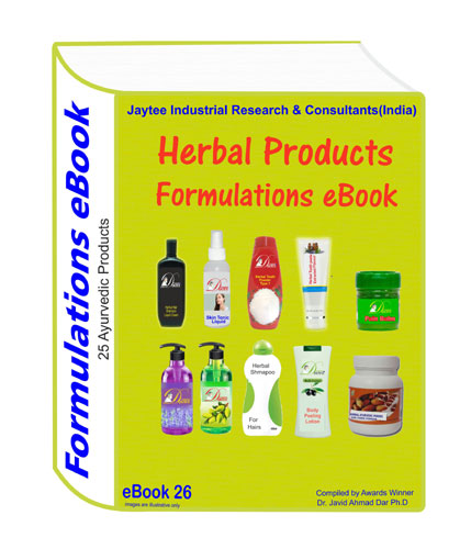 Herbal product formulations eBook( 25 formulations)