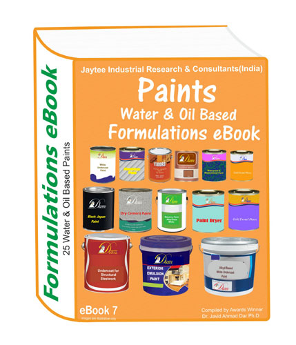 Oil and water based paint formulations eBook(25 formulations eBook)