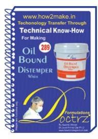 Oil Bound Distemper Formulation (EReport)