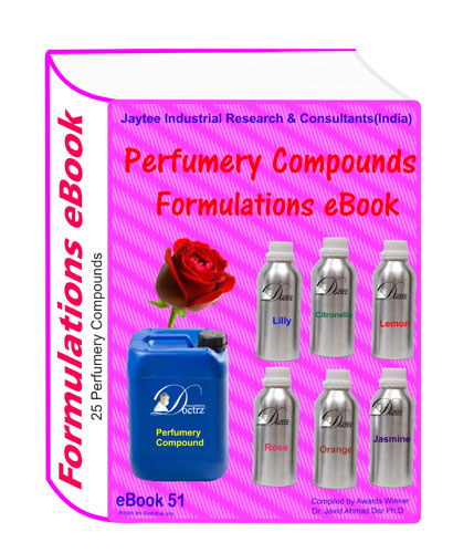 Perfumery compounds formulations eBook51 with 25 formuas